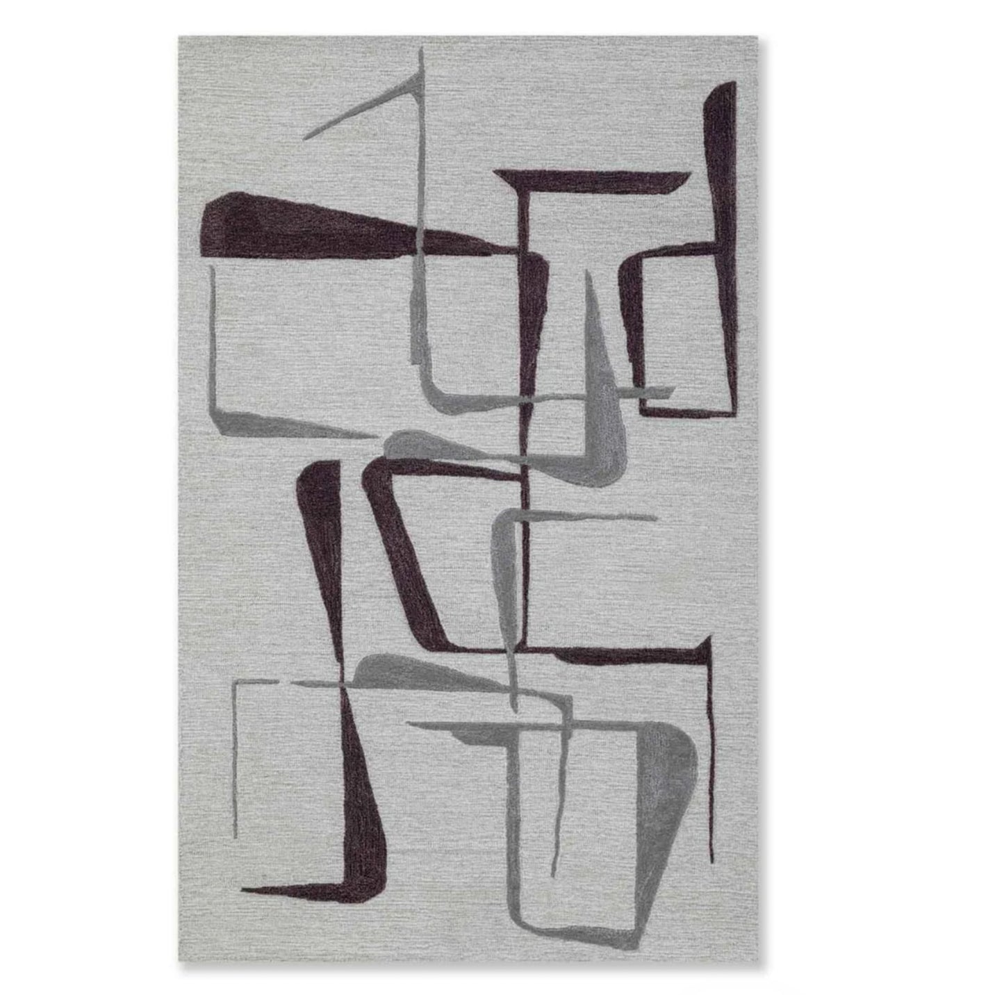 Modern design pattern tafted rug