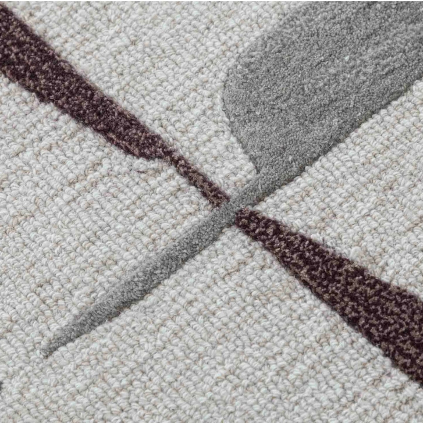 Modern design pattern tafted rug