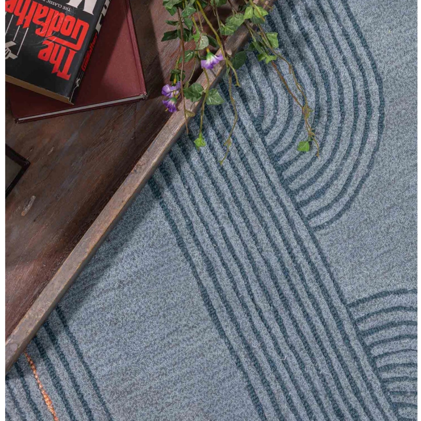 Modern design pattern tafted rug