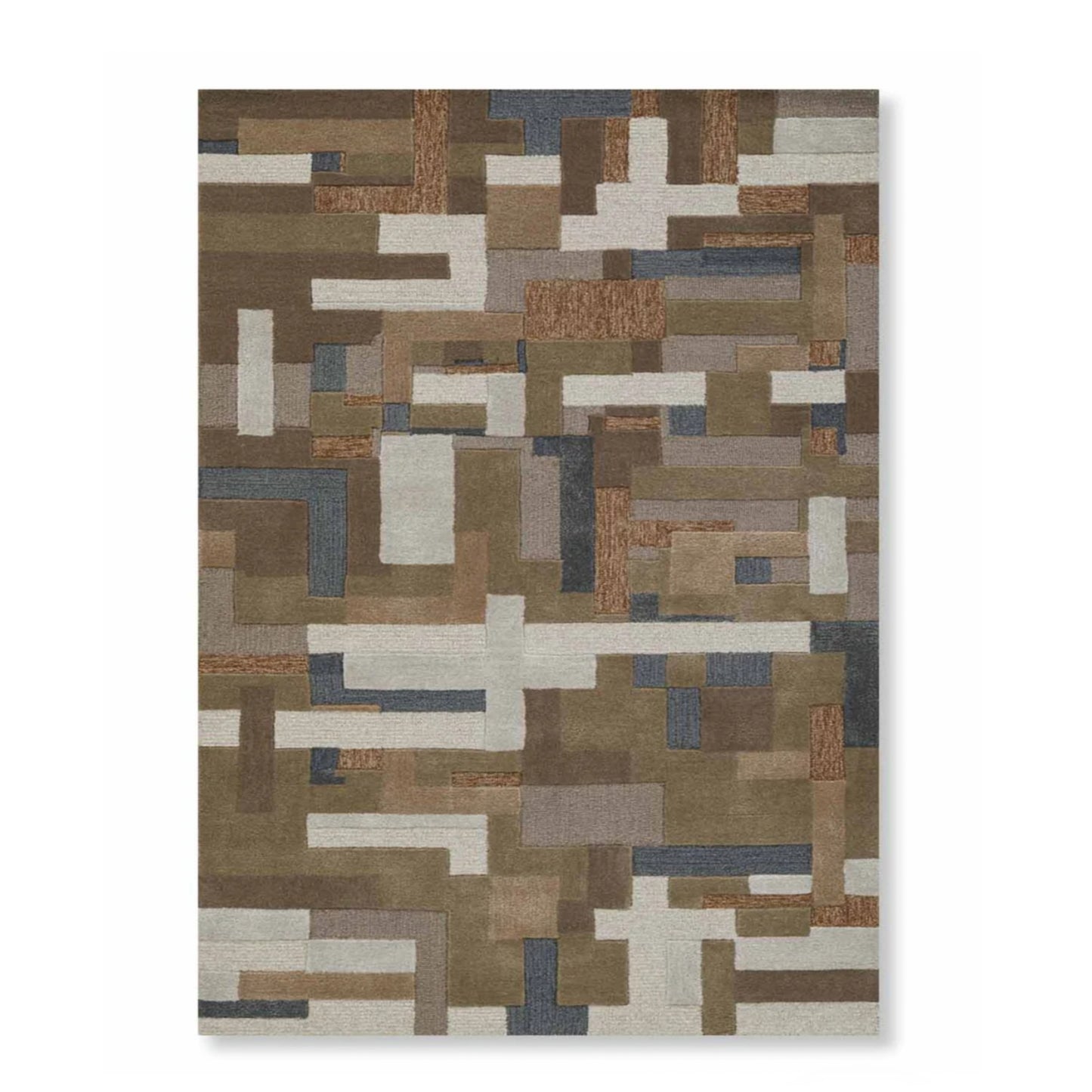 Modern design pattern tafted rug