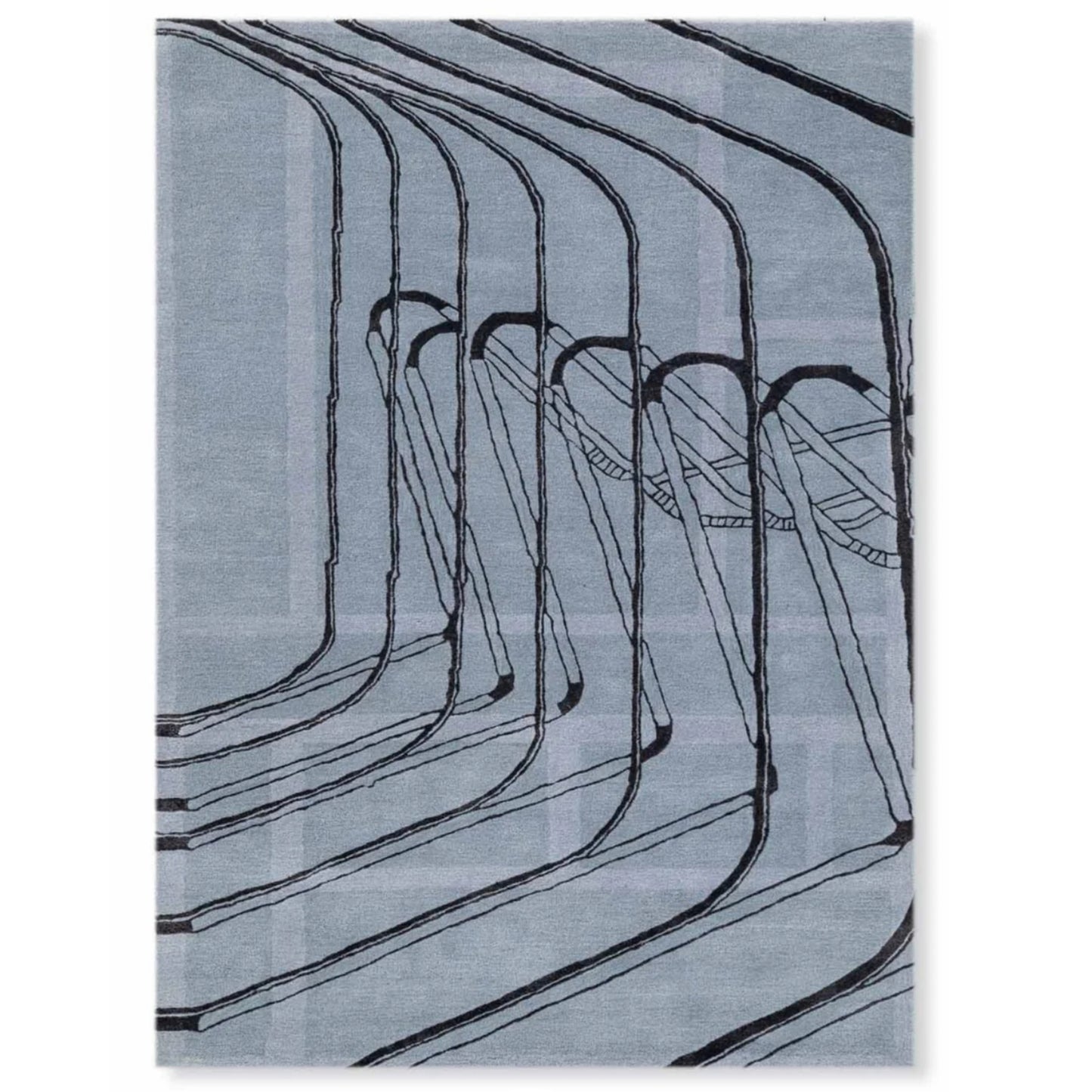 Modern design pattern tafted rug