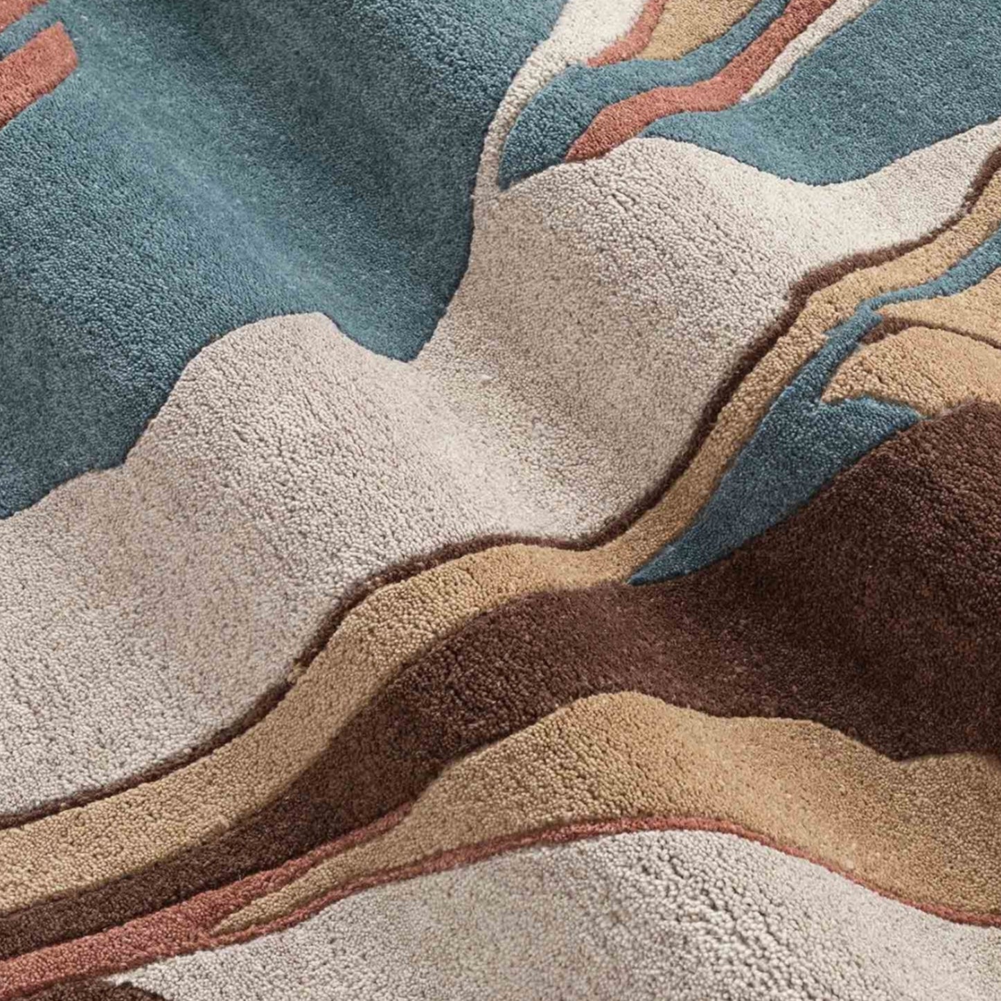 Modern design pattern tafted rug