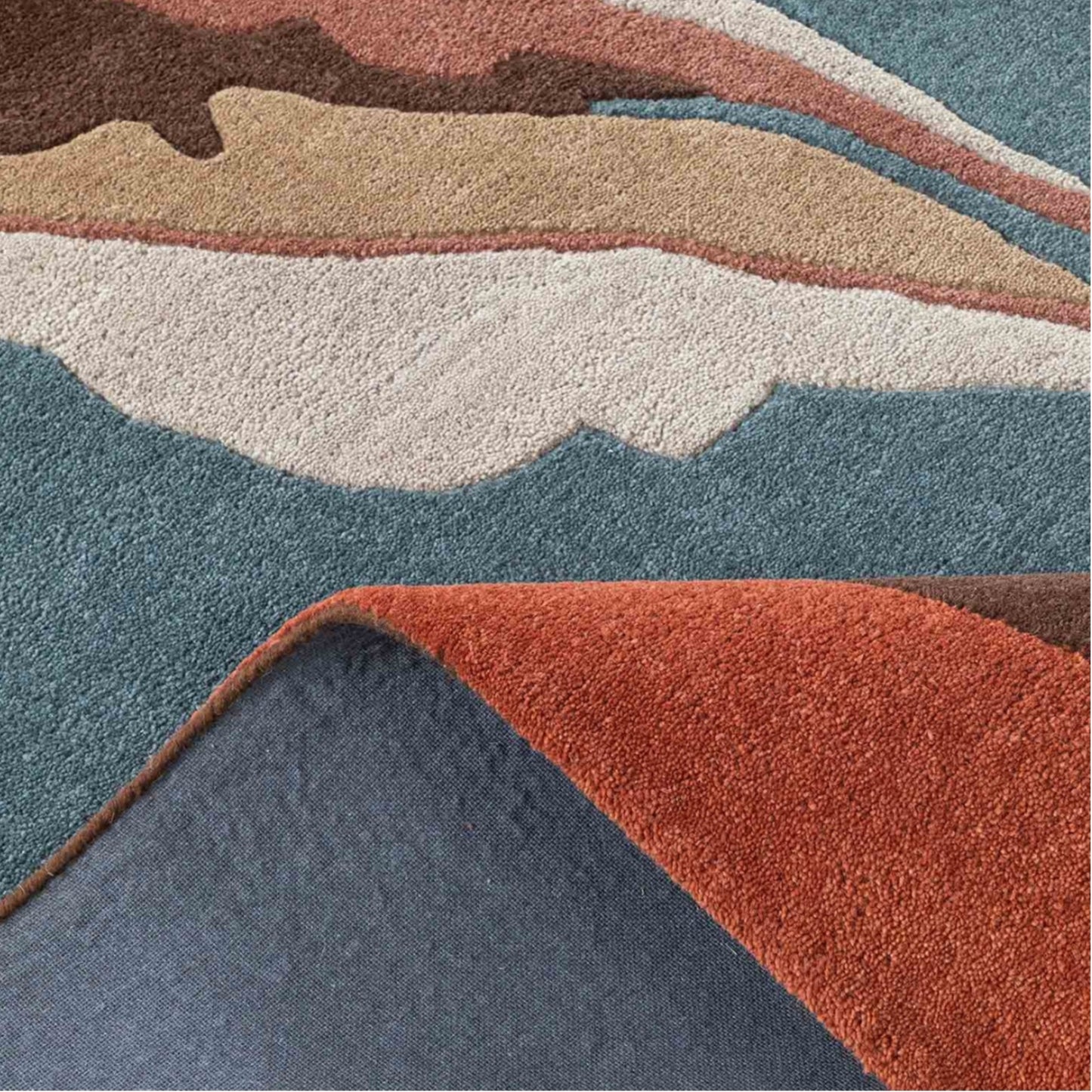 Modern design pattern tafted rug