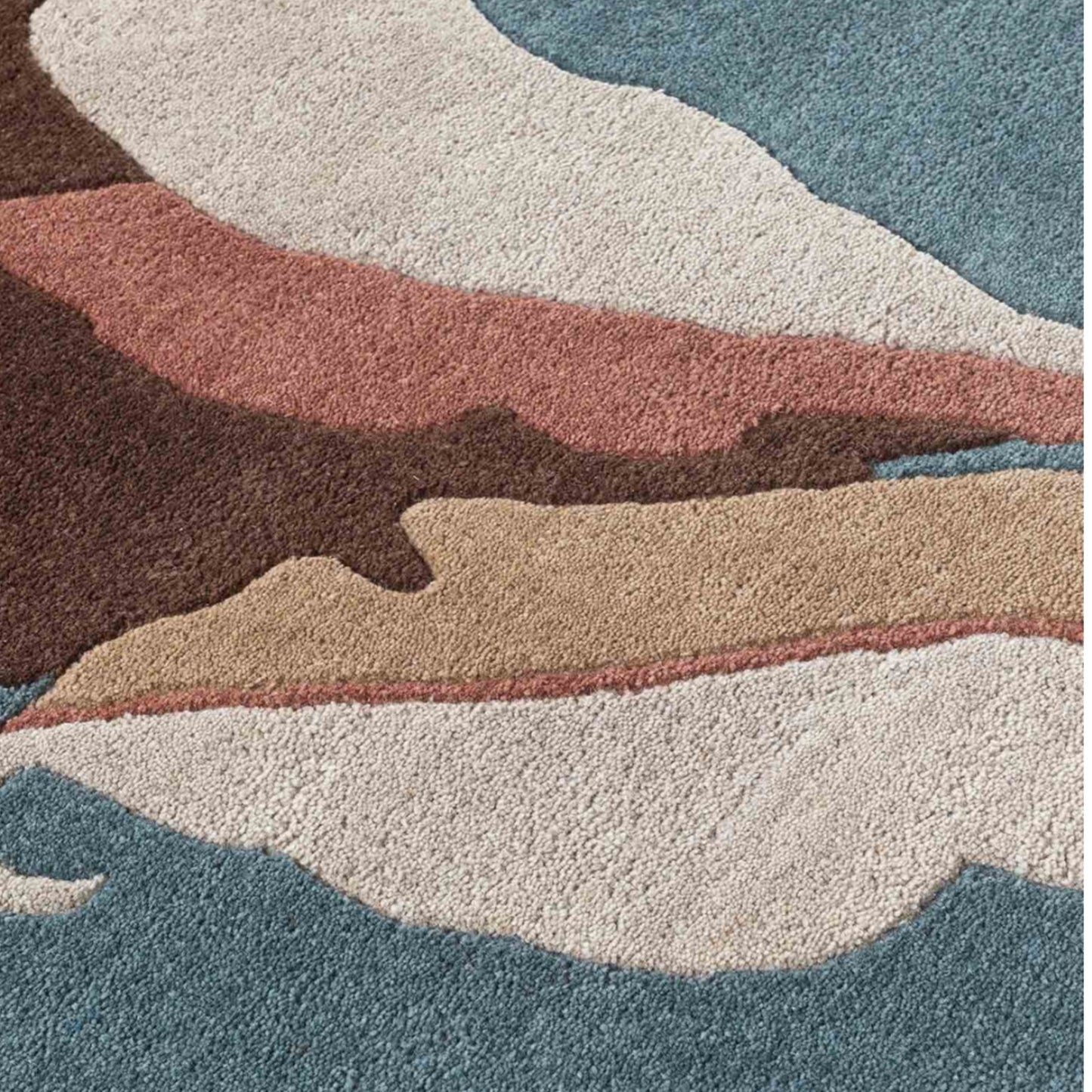 Modern design pattern tafted rug