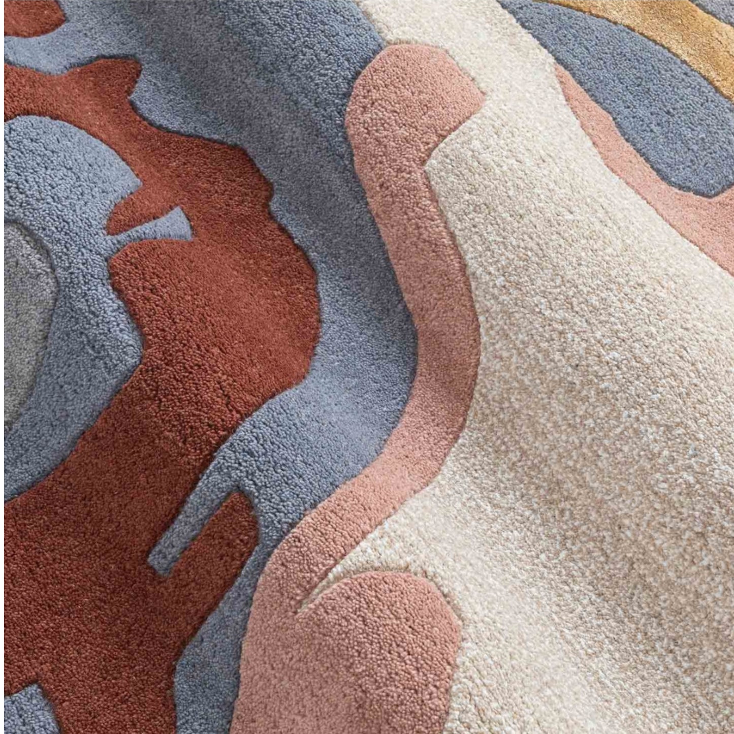 Modern design pattern tafted rug
