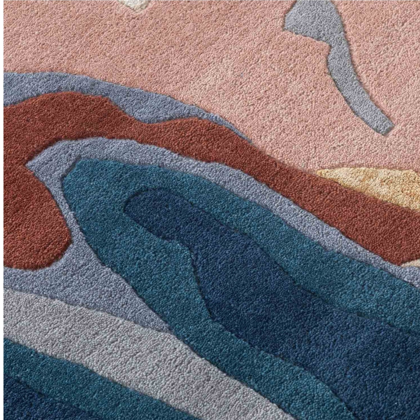 Modern design pattern tafted rug