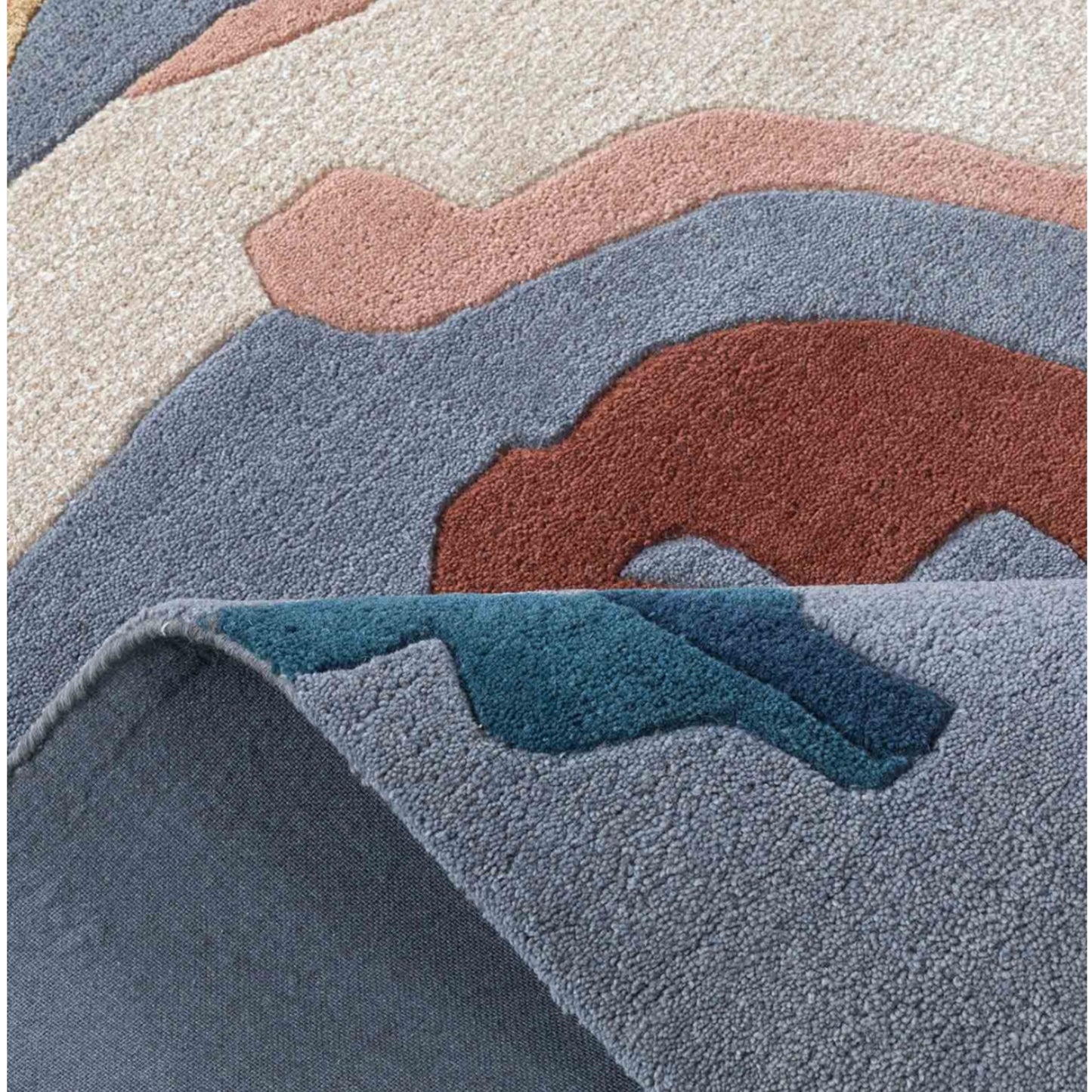 Modern design pattern tafted rug
