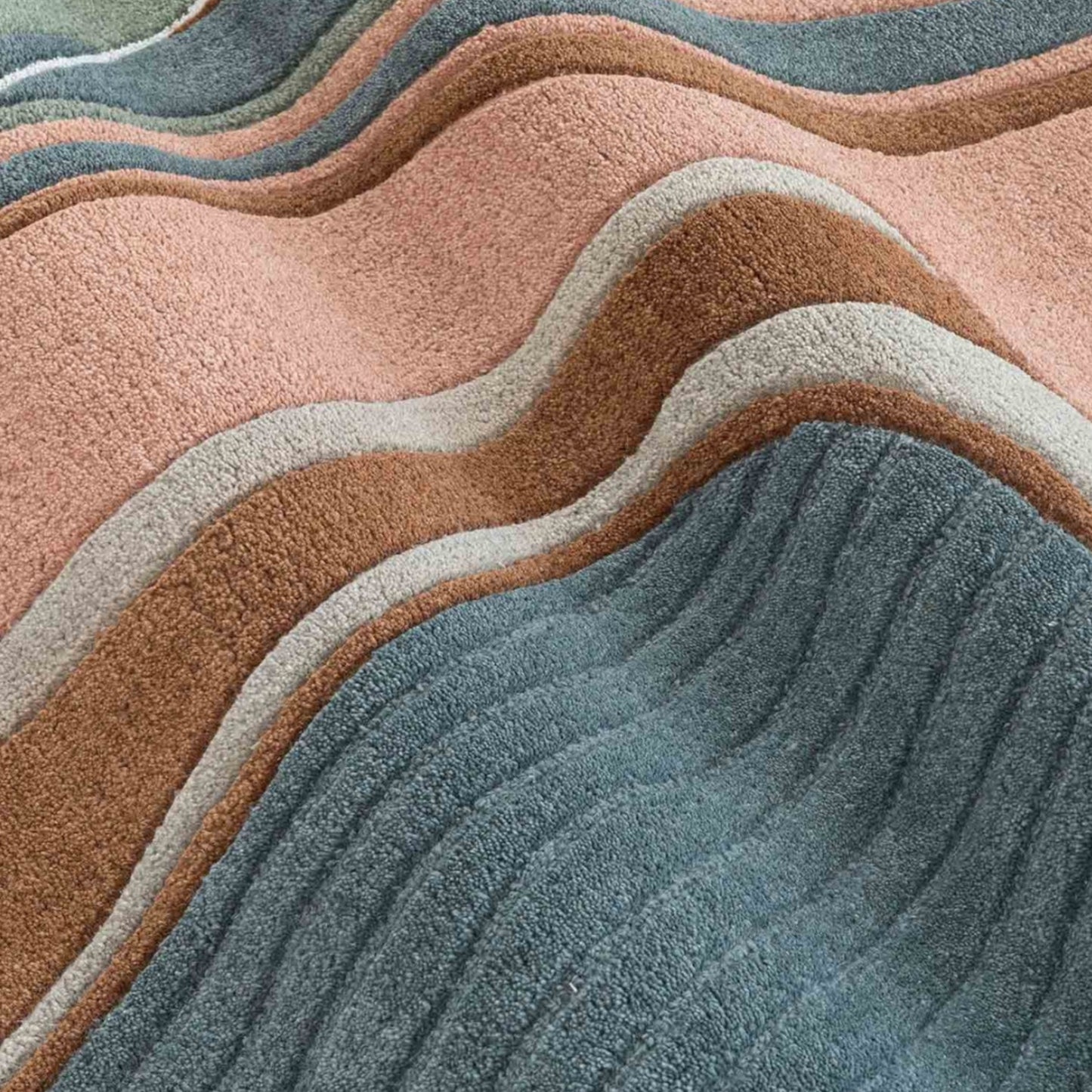 Modern design pattern tafted rug