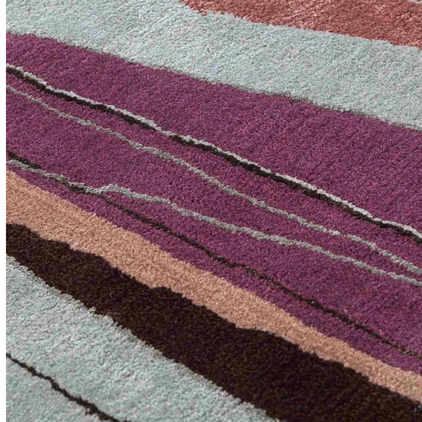 Modern design pattern tafted rug