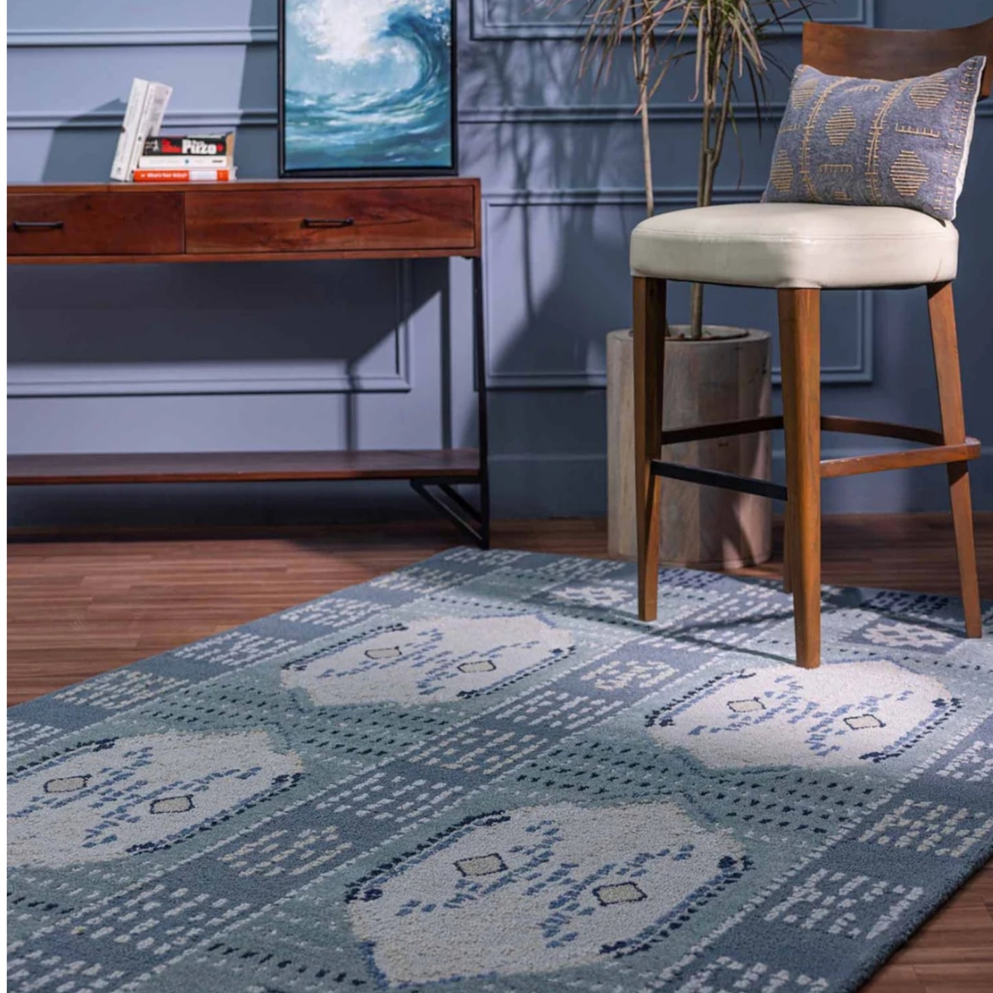 Persian design pattern tafted rug