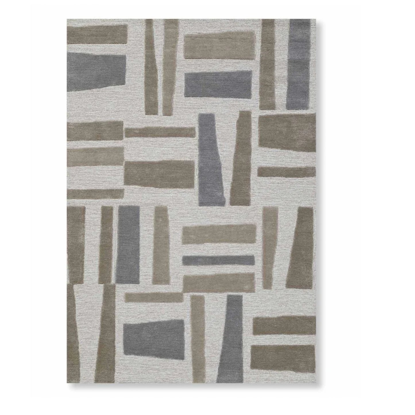Modern design pattern tafted rug