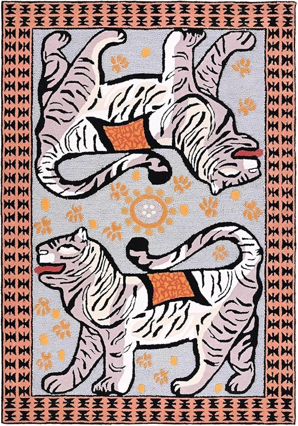 Persian design pattern tafted rug