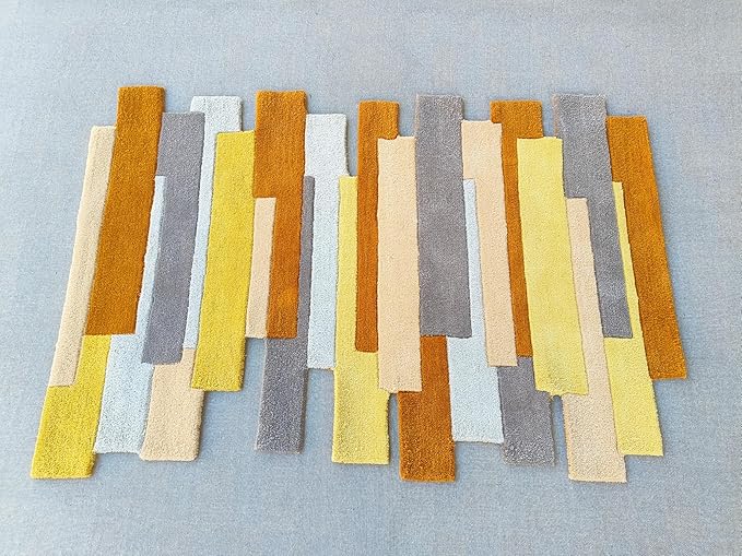 Modern design pattern tafted rug