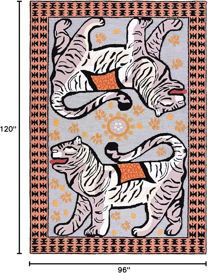 Persian design pattern tafted rug