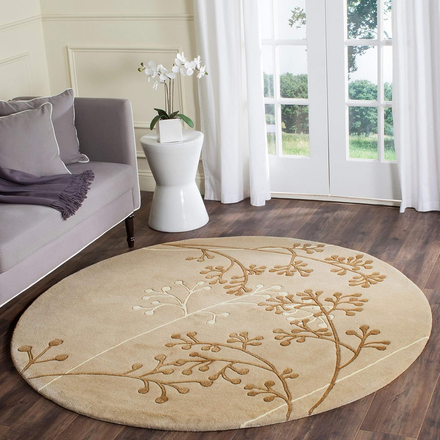 Persian design pattern tafted Round Rug