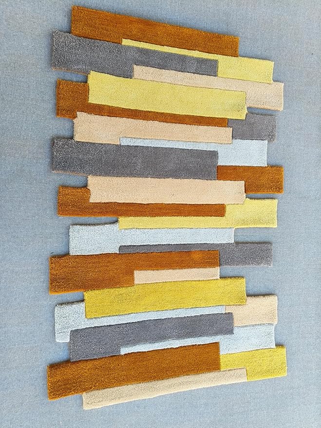 Modern design pattern tafted rug