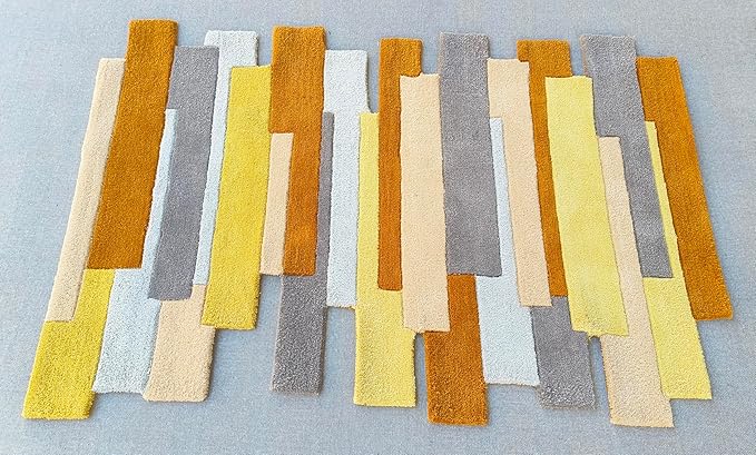 Modern design pattern tafted rug