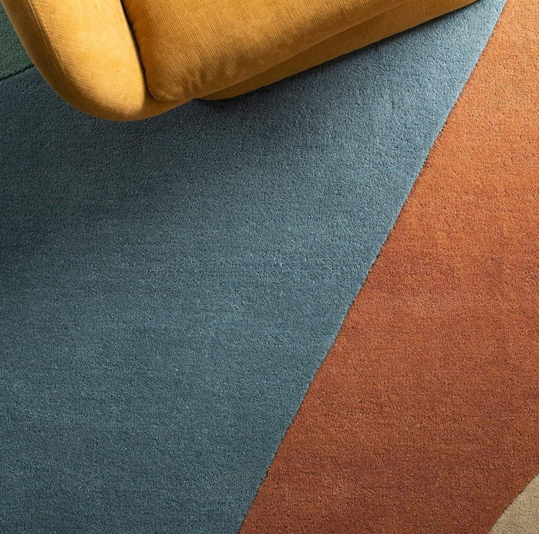 Modern design pattern tafted rug