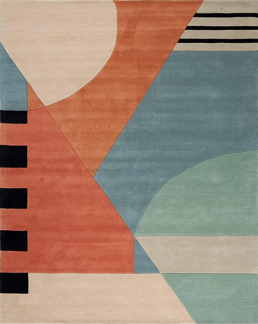 Modern design pattern tafted rug
