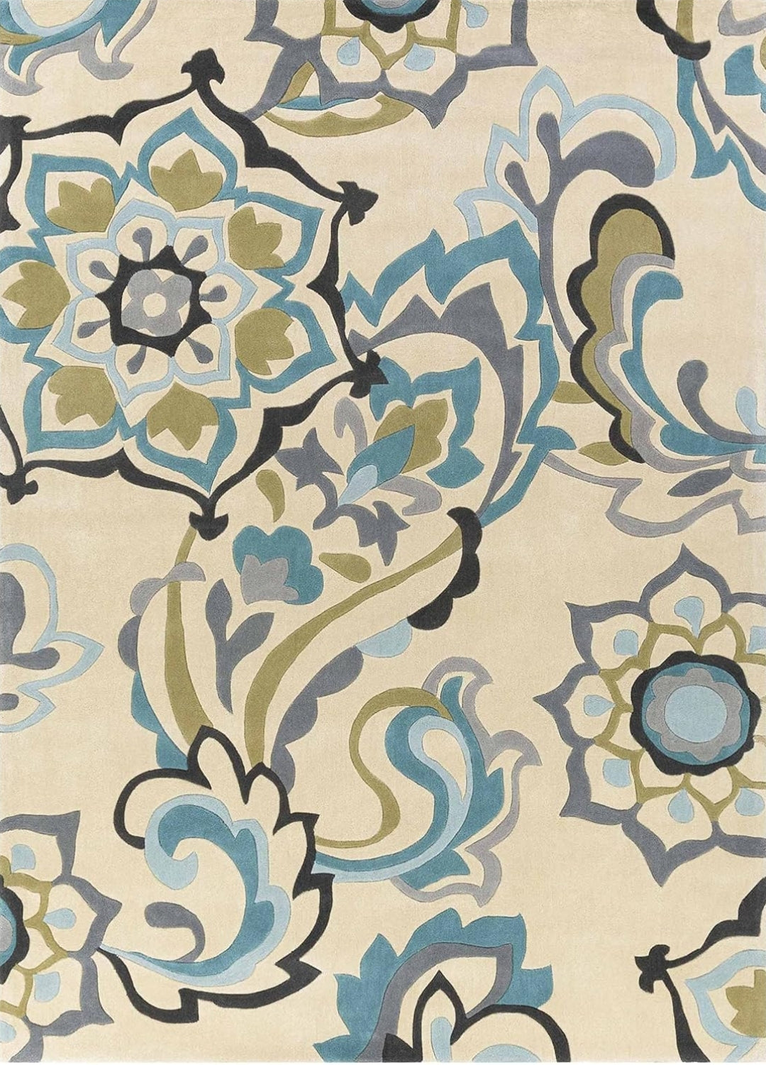 Modern design pattern tafted rug