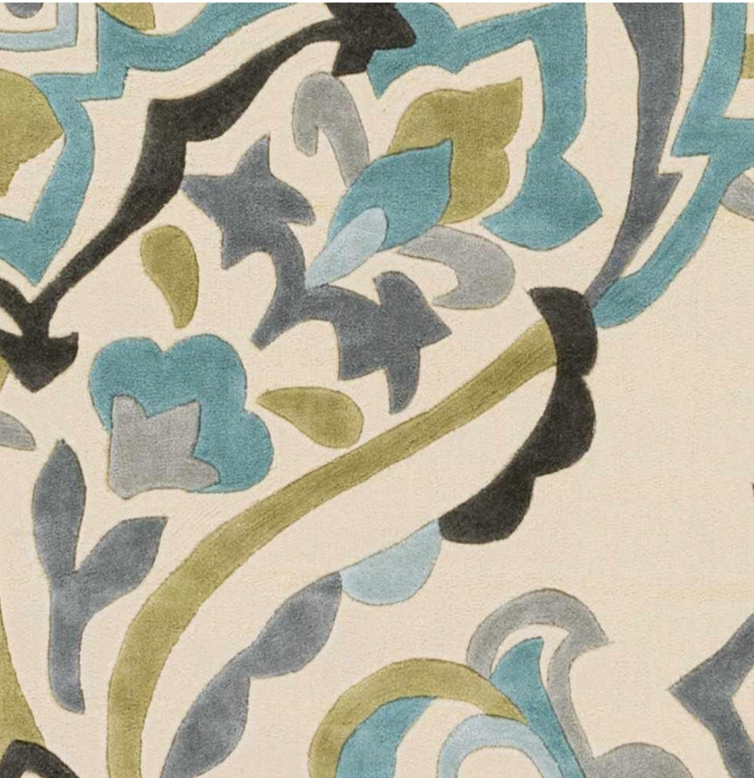 Modern design pattern tafted rug
