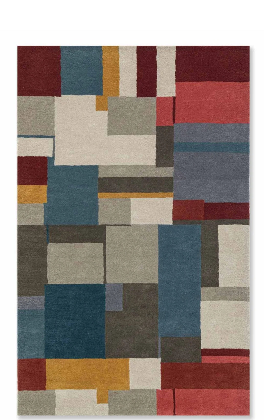 Modern design pattern tafted rug