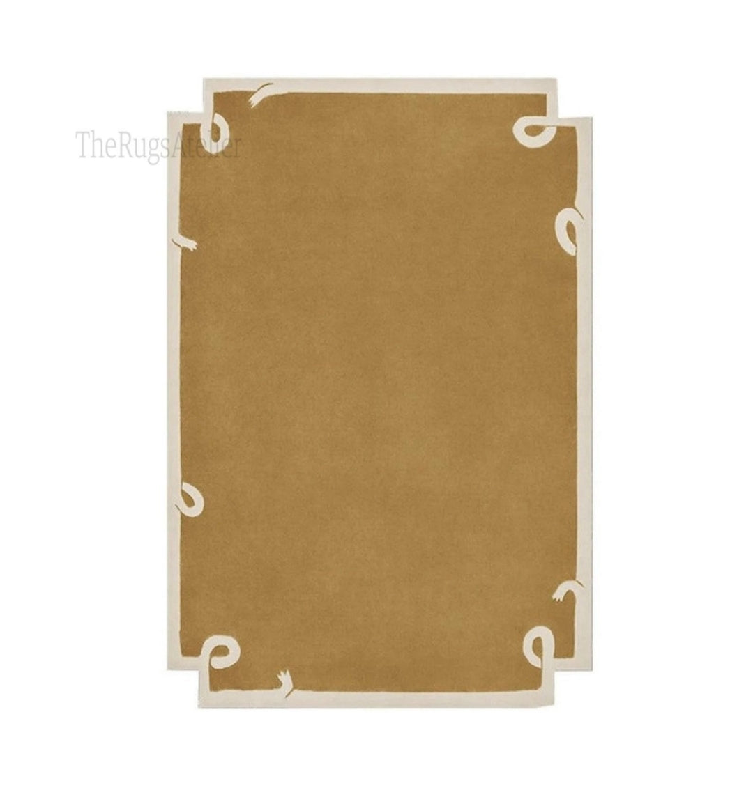 Modern design pattern tafted rug
