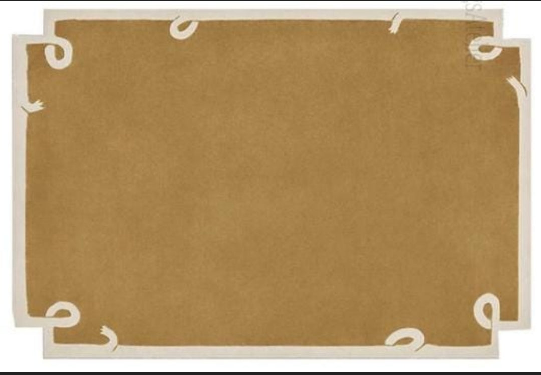 Modern design pattern tafted rug