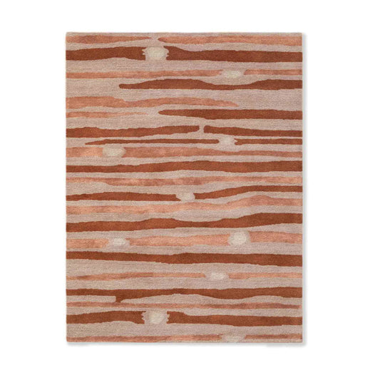 Modern design pattern tafted rug