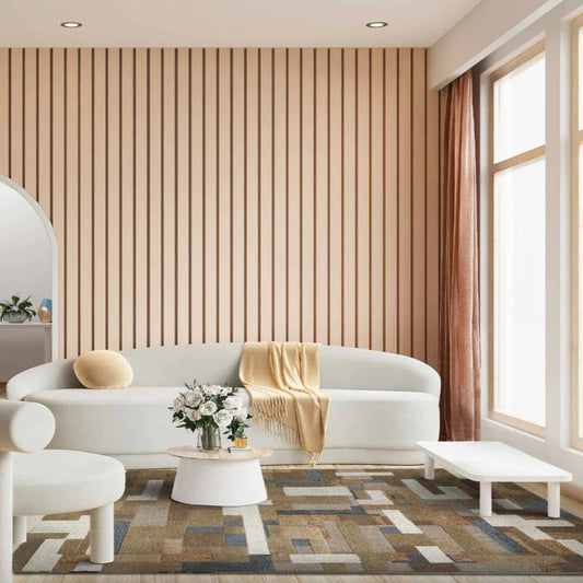 Modern design pattern tafted rug