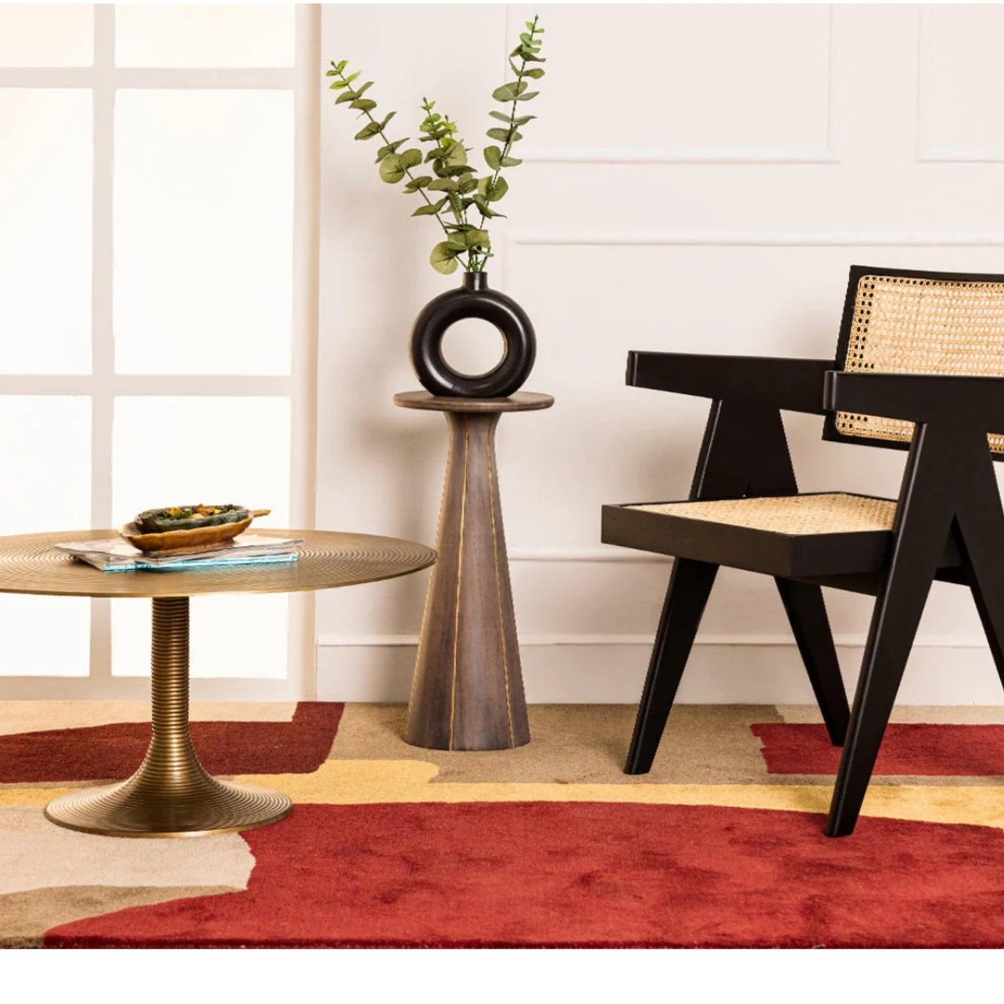 Modern design pattern tafted rug