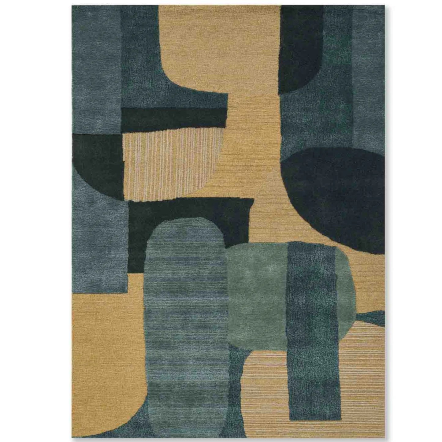 Modern design pattern tafted rug