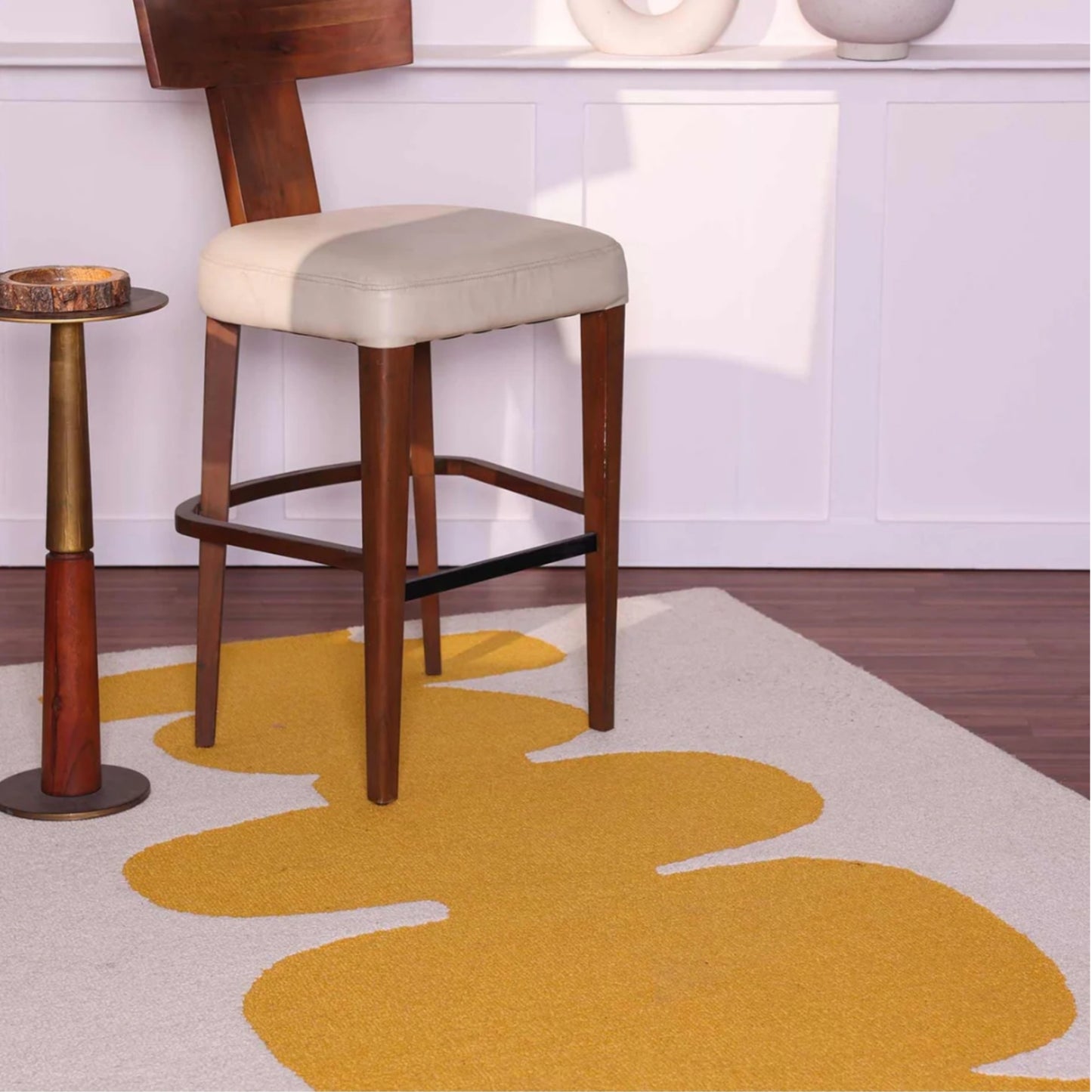 Modern design pattern tafted rug