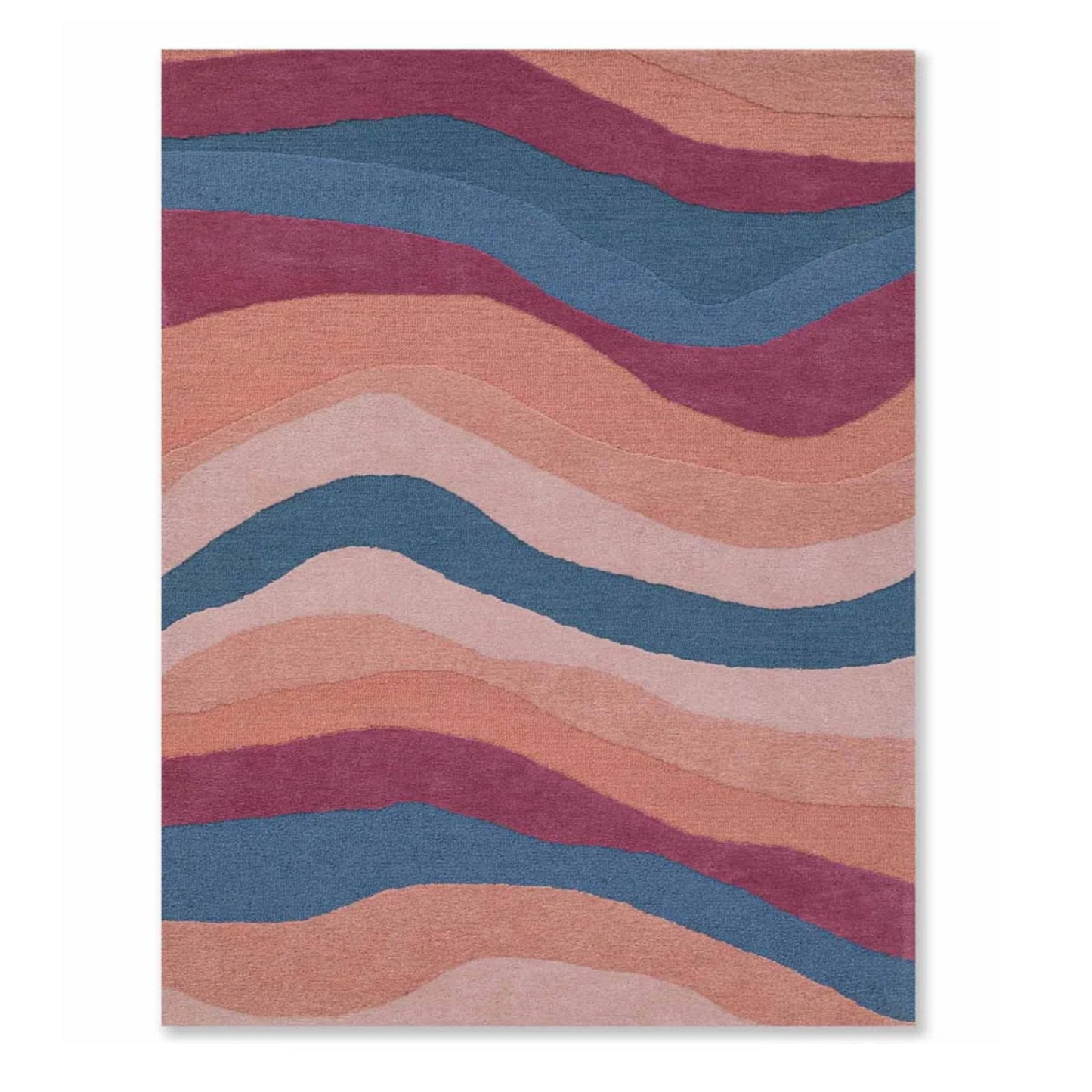 Modern design pattern tafted rug