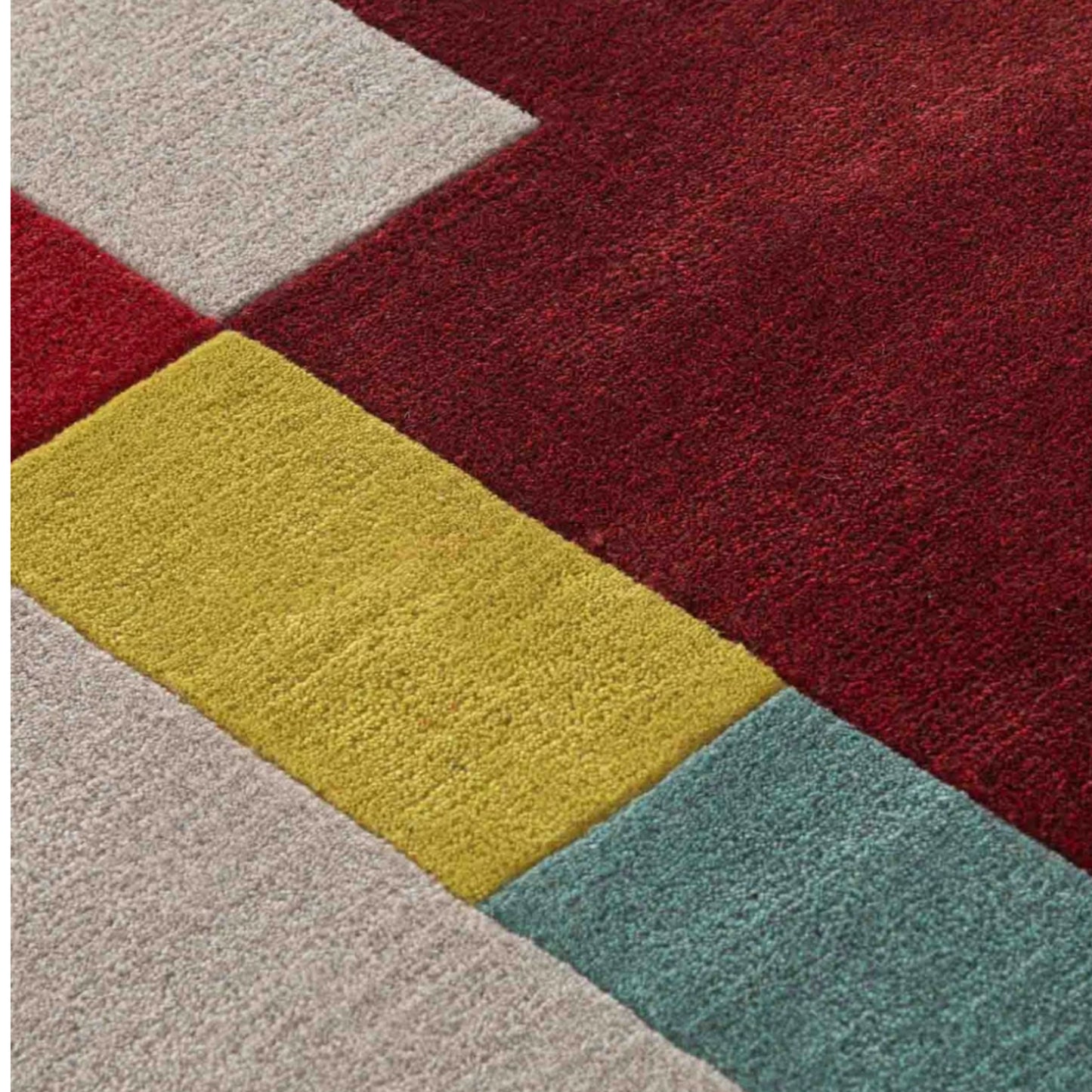 Modern design pattern tafted rug