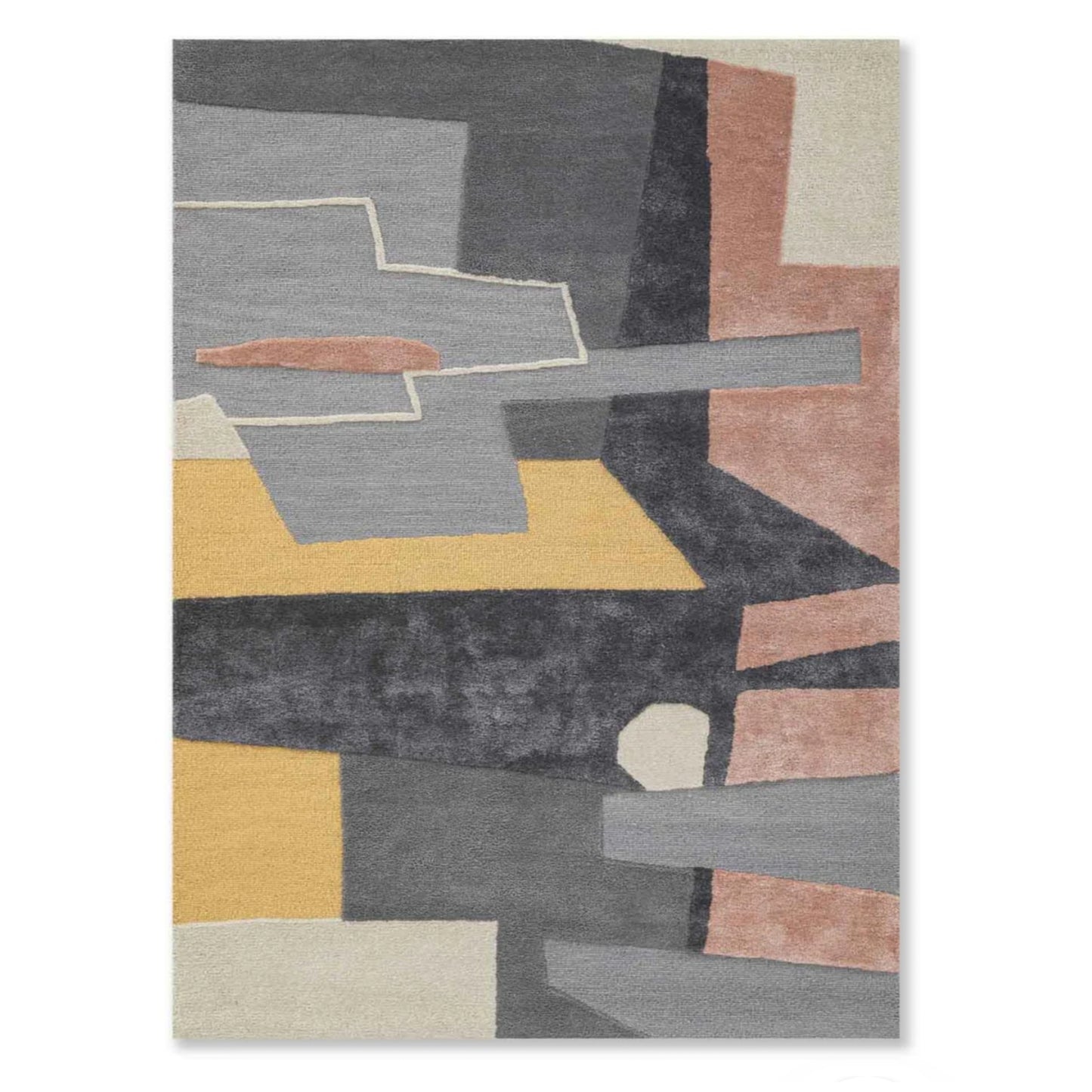 Modern design pattern tafted rug