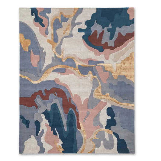 Modern design pattern tafted rug