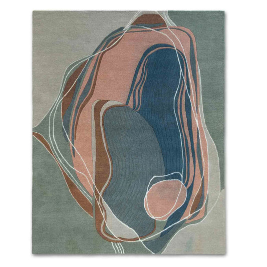 Modern design pattern tafted rug