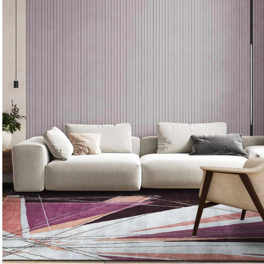 Modern design pattern tafted rug