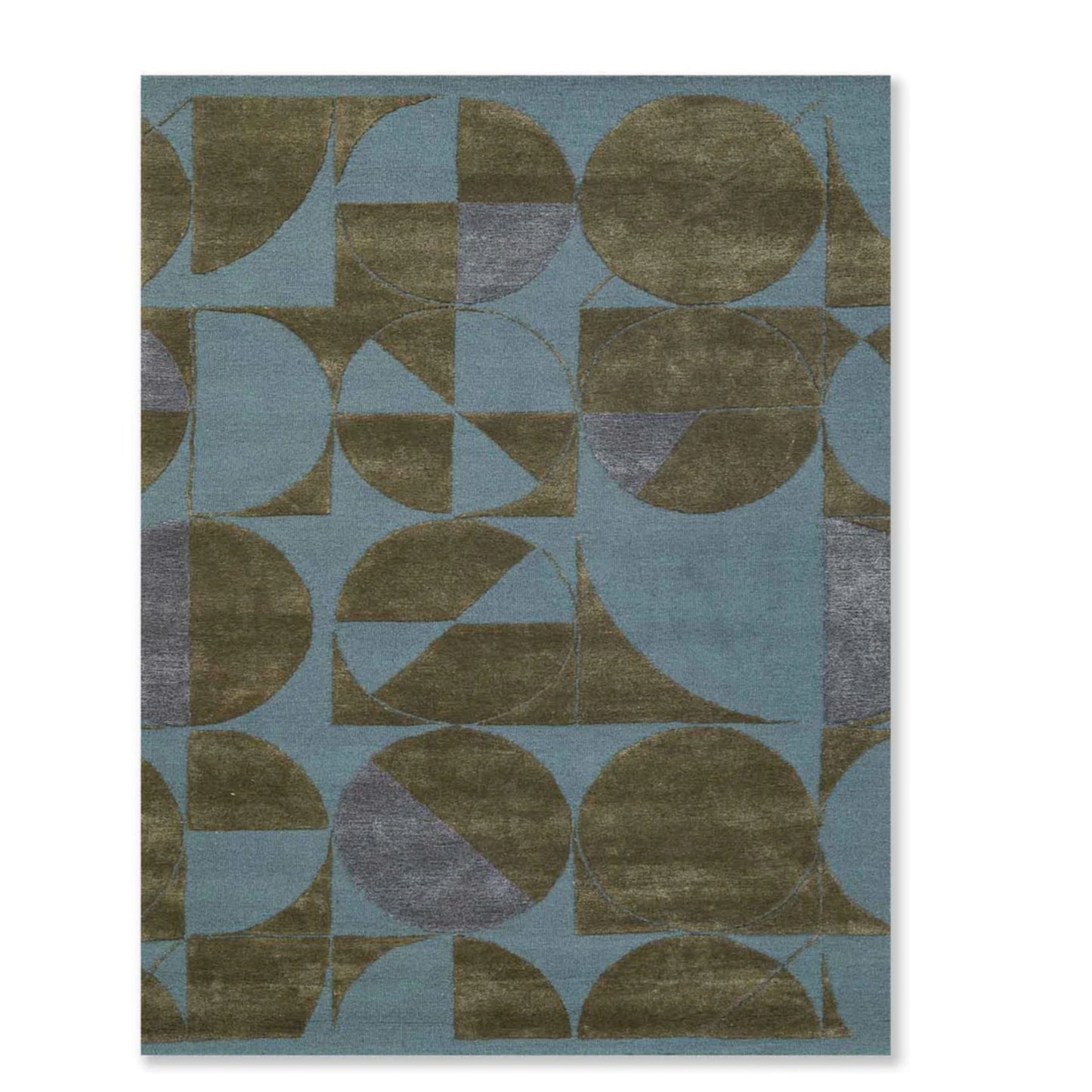 Modern design pattern tafted rug