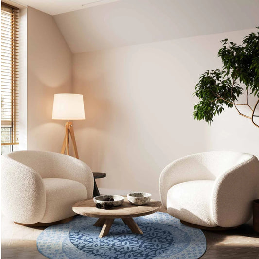 Persian design pattern tafted rug (Round)