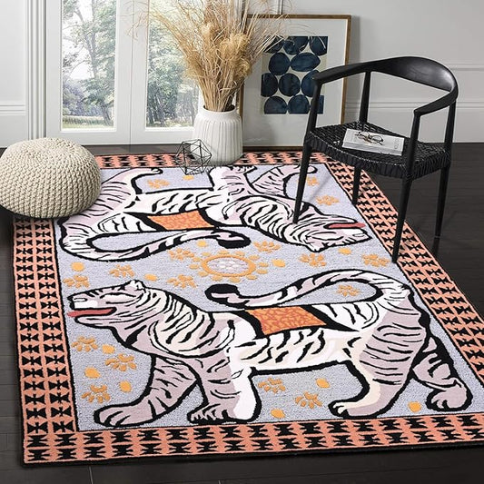 Persian design pattern tafted rug