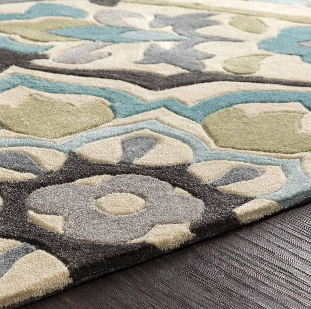 Modern design pattern tafted rug