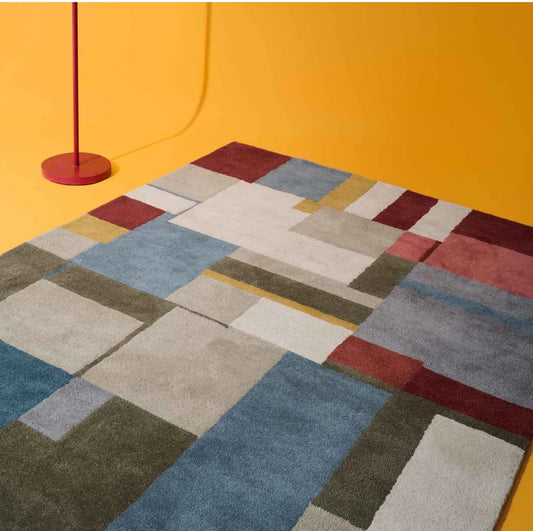 Modern design pattern tafted rug